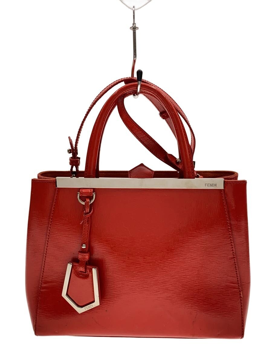 FENDI - 【中古】FENDI◆プチトゥジュール/2WAYショルダーバッグ/エナメル/RED//【バッグ】