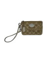 【中古】COACH◆ポーチ/キャンバス/BEG/総柄【バッグ】(4)