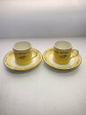 【中古】TIFFANY&Co.◆デミタスカップ&ソーサー/2点セット/YLW【キッチン用品】