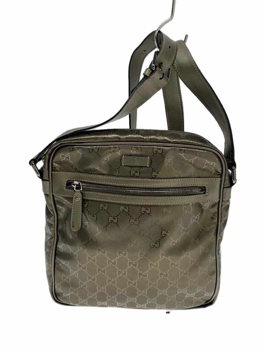 GUCCI - 【中古】GUCCI◆ショルダーバッグ_GGインプリメ/PVC/BRW//【バッグ】