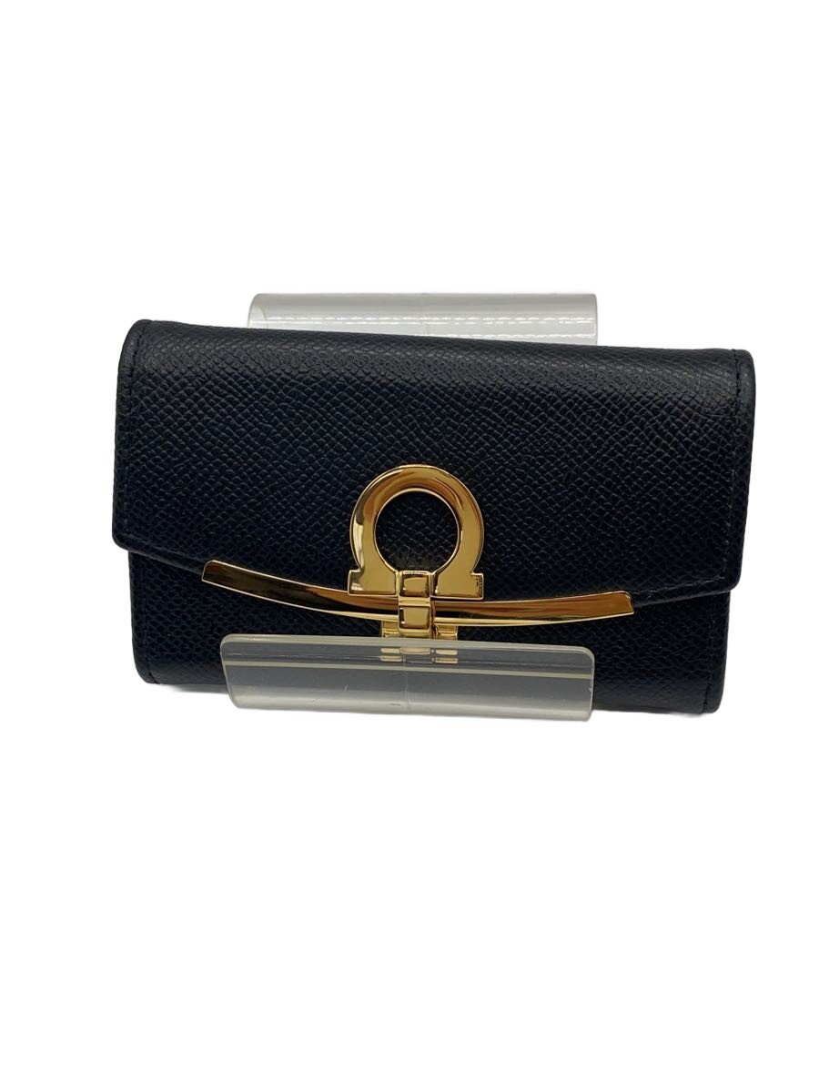 【中古】Salvatore Ferragamo◆NERO/キーケース/レザー/BLK/無地/レディース/22D151 683320【服飾雑貨他】