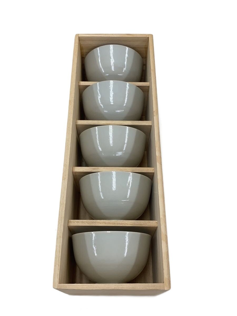 【中古】たち吉◆湯呑/5点セット/蘭