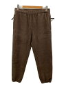 【中古】ENNOY◆23AW/CITY FLEECE PANTS/ボトム/M/ポリエステル/BRW/AW23BRENPT01LP【メンズウェア】
