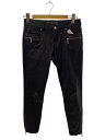 【中古】MICHAEL KORS◆ボトム/27/コットン/BLK/無地/MF79CMN7LT【レディースウェア】