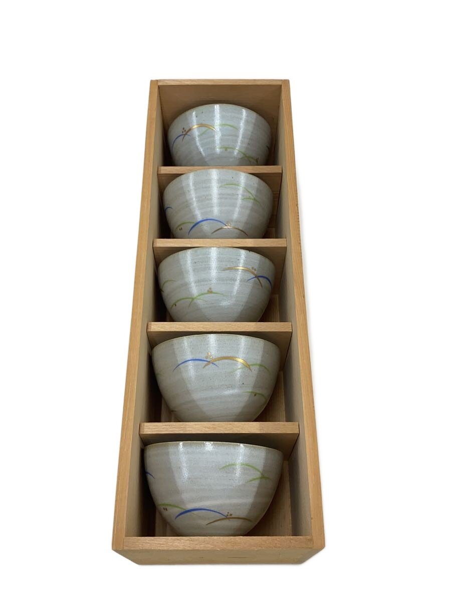 【中古】たち吉◆湯呑/5点セット/む
