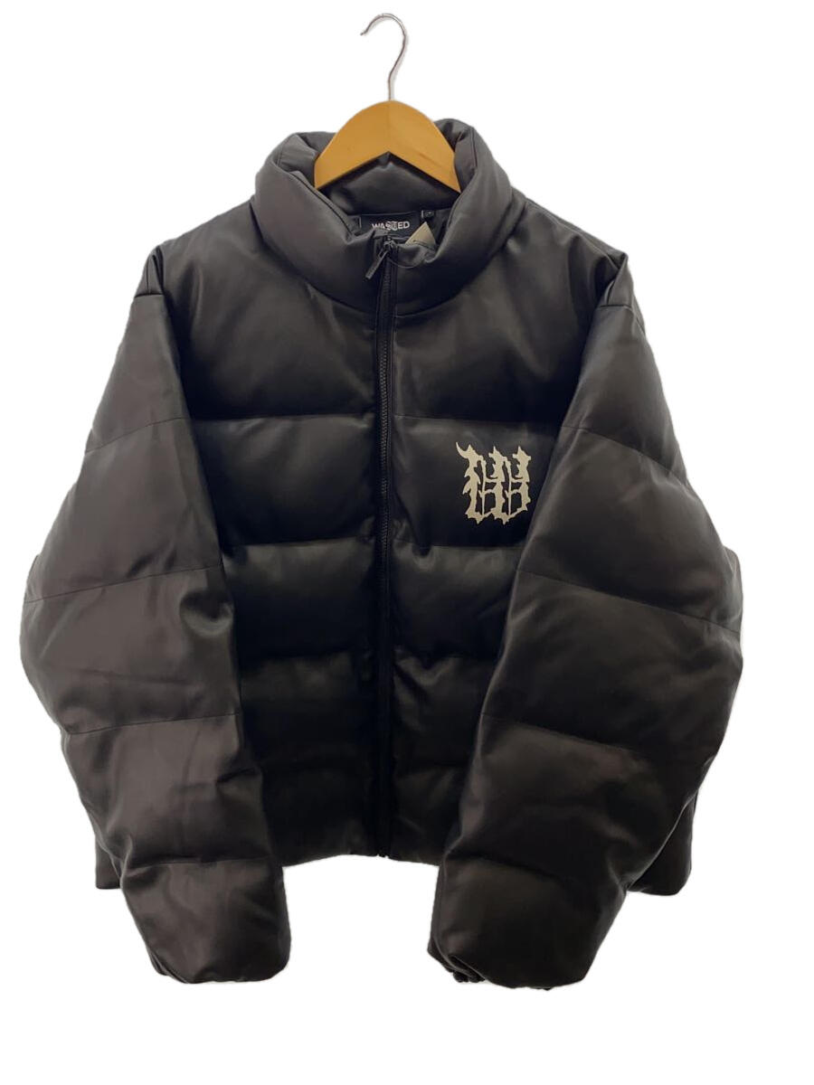 【中古】wastedparis◆ダウンジャケット/XL/ポリエステル/BLK/無地/Guardian Puffer Jacket【メンズウェア】