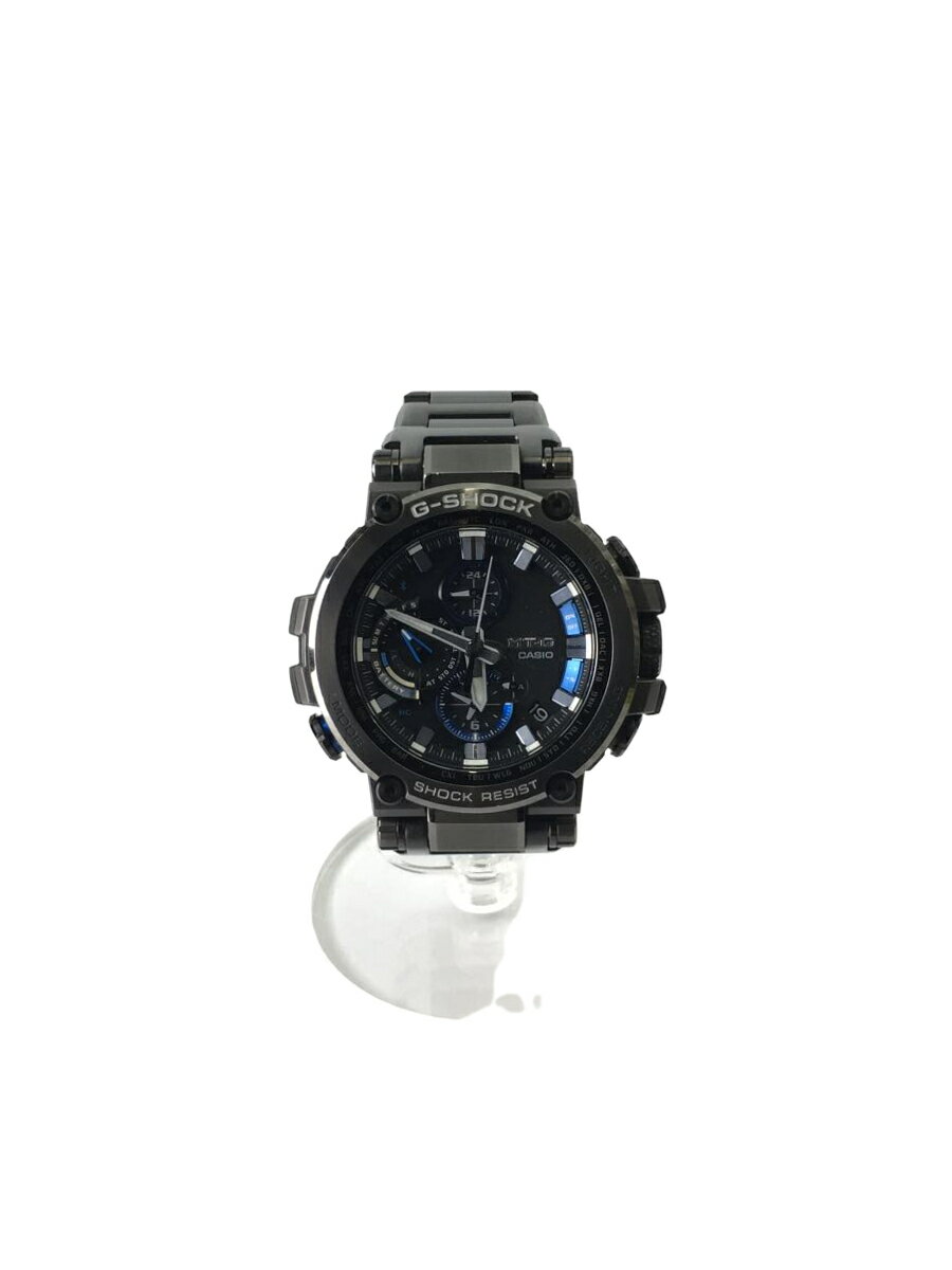 【中古】CASIO◆ソーラー腕時計・G-SHOCK/アナログ/BLK/BLK【服飾雑貨他】