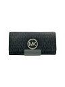 MICHAEL KORS◆長財布/--/BLK/無地/レディース/M-1611