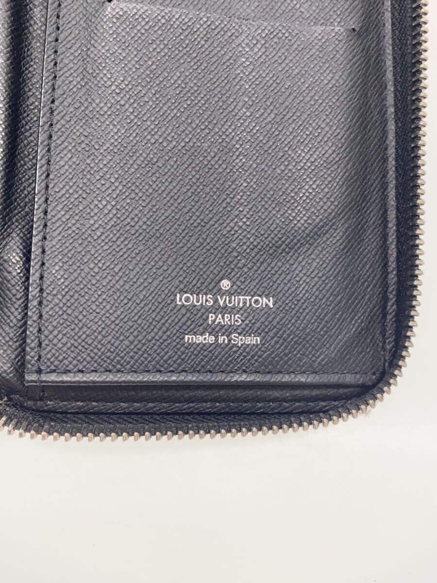 【中古】LOUIS VUITTON◆ジッピー・ウォレット・ヴェルティカル_モノグラム・エクリプス_BLK/PVC/BLK/メンズ【服飾雑貨他】