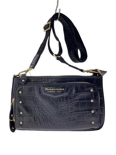 【中古】Modaprincipe◆ショルダーバッグ/レザー/BLK【バッグ】 【中古】Modaprincipe◆ショルダーバッグ/レザー/BLK【バッグ】