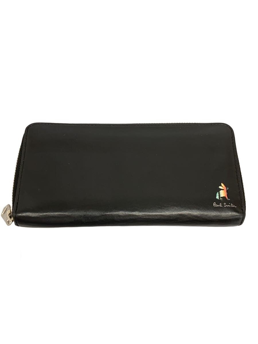 【中古】Paul Smith◆長財布/レザー/BLK/メンズ【服飾雑貨他】