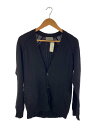 【中古】yohji yamamoto POUR HOMME◆カーディガン(薄手)/3/ウール/BLK/無地/HP-K37-192【メンズウェア】