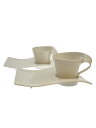 【中古】Villeroy & Boch◆カップ&ソーサー/4点セット/WHT【キッチン用品】