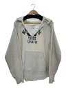 【中古】Champion◆60S/タタキタグ後期/RW/4段プリント/パーカー/M/コットン/GRY/ダメージ有//【メンズウェア】(4)