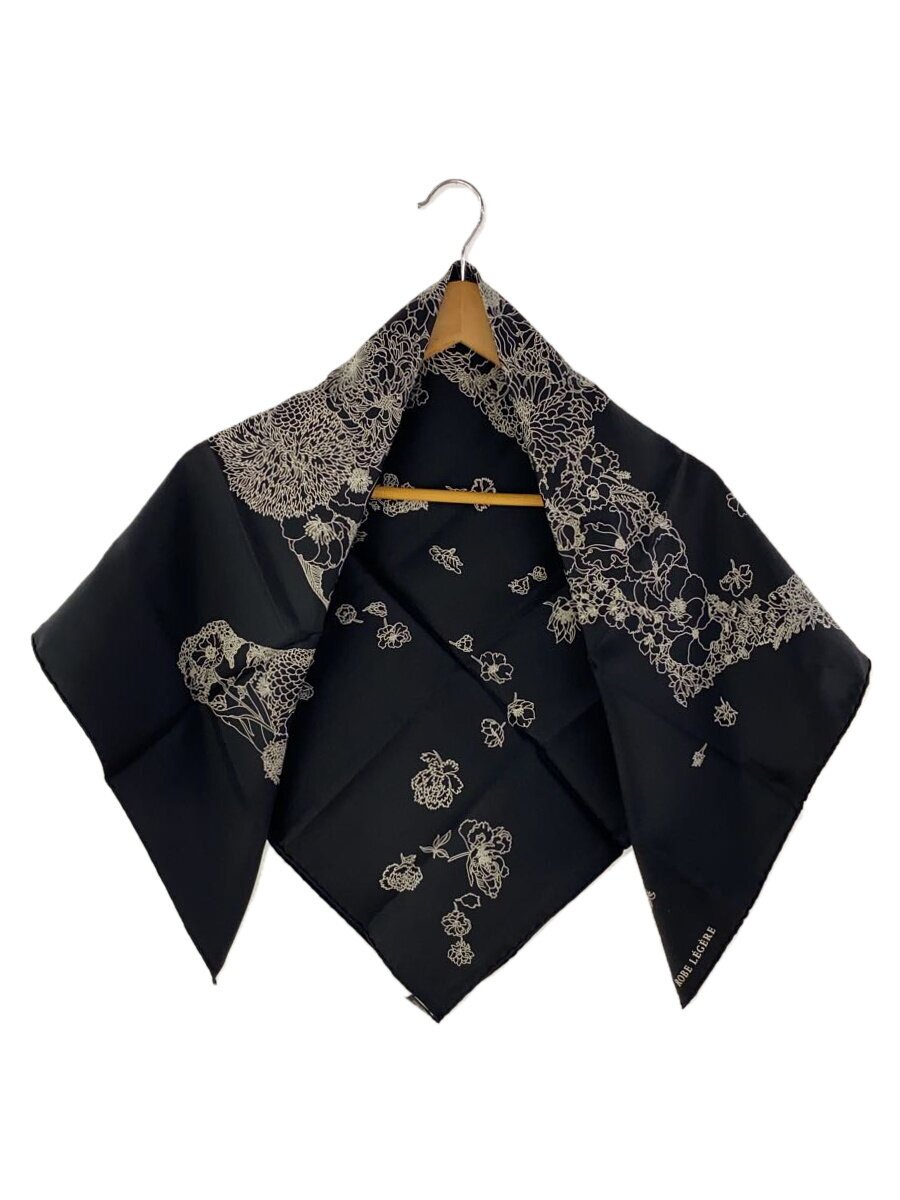 楽天2nd STREET 楽天市場店【中古】HERMES◆スカーフ/ローブレジェール/カレ90/シルク/BLK/総柄/レディース//【服飾雑貨他】