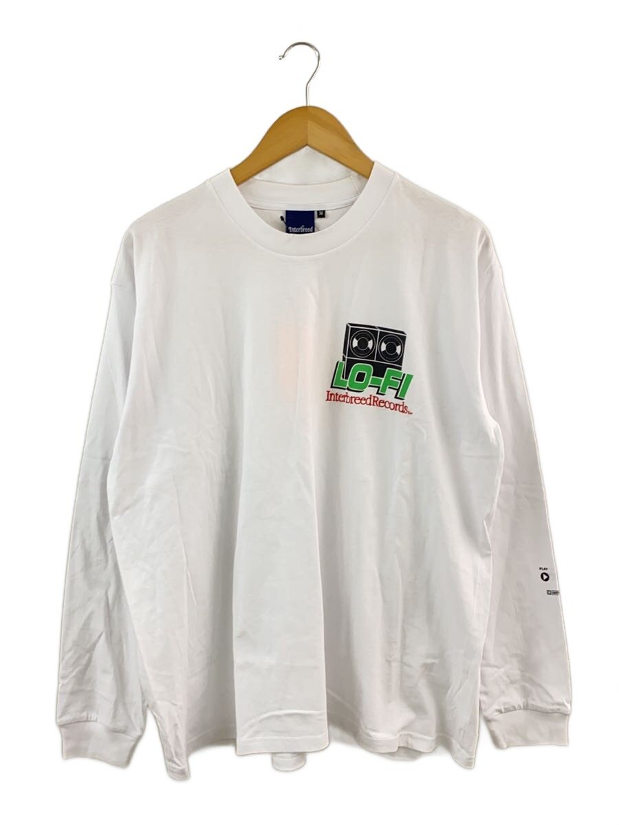 INTER BREED◆長袖Tシャツ/M/コットン/WHT