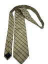 【中古】BURBERRY LONDON◆ネクタイ/シルク/CRM/チェック/メンズ【服飾雑貨他】