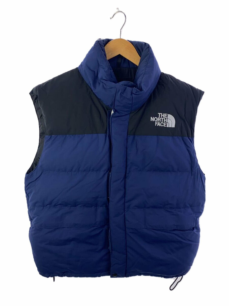 【中古】THE NORTH FACE◆ダウンベスト_ND-1037/--/ナイロン/BLU【メンズウェア】