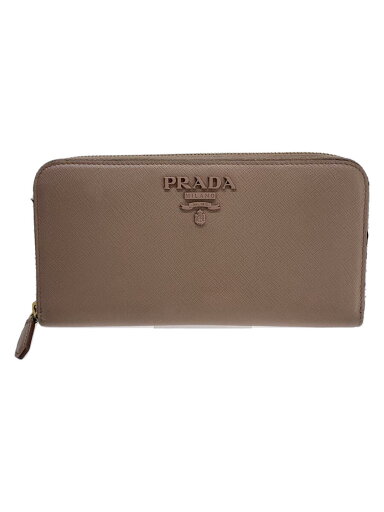 【中古】PRADA◆長財布/レザー/BEG/無地/レディース【服飾雑貨他】 【中古】PRADA◆長財布/レザー/BEG/無地/レディース【服飾雑貨他】