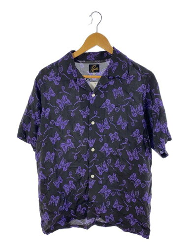 【中古】Needles◆半袖シャツ/S/レーヨン/BLK/総柄/22SS/Papillon Emb. S/S shirt【メンズウェア】 【中古】Needles◆半袖シャツ/S/レーヨン/BLK/総柄/22SS/Papillon Emb. S/S shirt【メンズウェア】