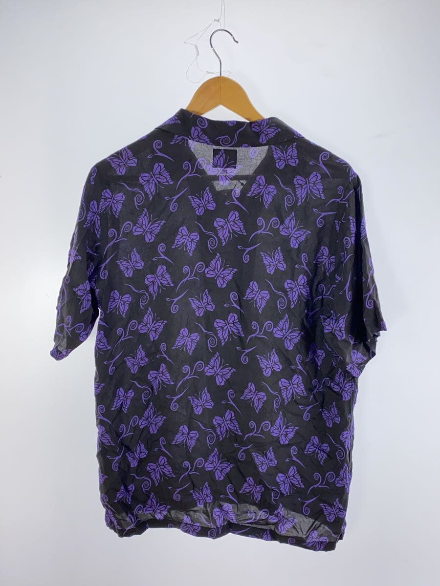 【中古】Needles◆半袖シャツ/S/レーヨン/BLK/総柄/22SS/Papillon Emb. S/S shirt【メンズウェア】
