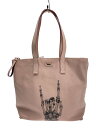 【中古】BALLY◆トートバッグ/レザー/PNK/無地【バッグ】(4)