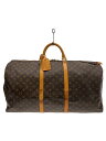 【中古】LOUIS VUITTON◆キーポル・バンドリエール60_モノグラム・キャンバス_BRW/PVC/BRW/M41412【バッグ】