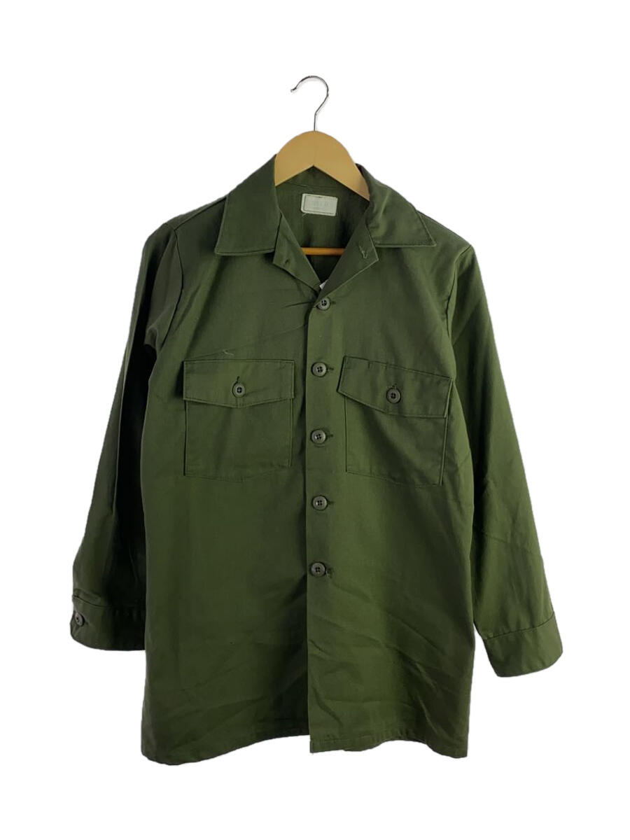 【中古】US.ARMY◆80s/81年製/アメリカ軍/ユーティリティシャツ/--/コットン/KHK/8405-00-615-0005【メンズウェア】