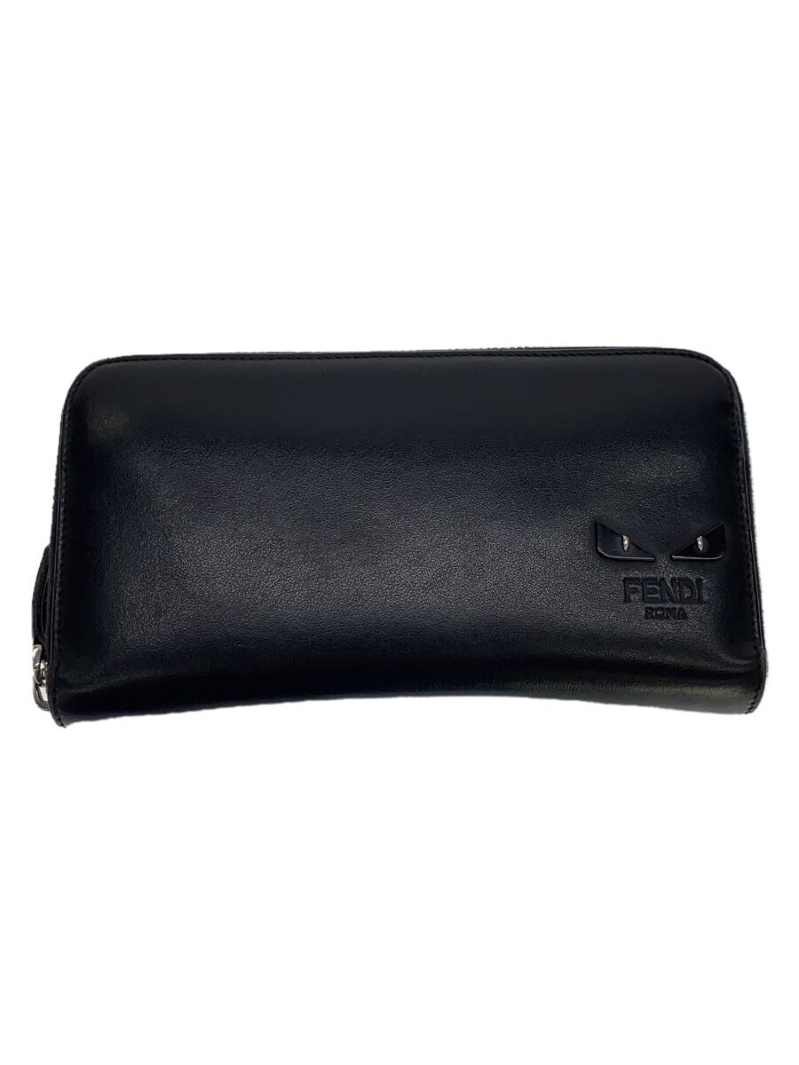 【中古】FENDI◆長財布/レザー/BLK/メンズ/7M0210-60C-188-9834【服飾雑貨他】