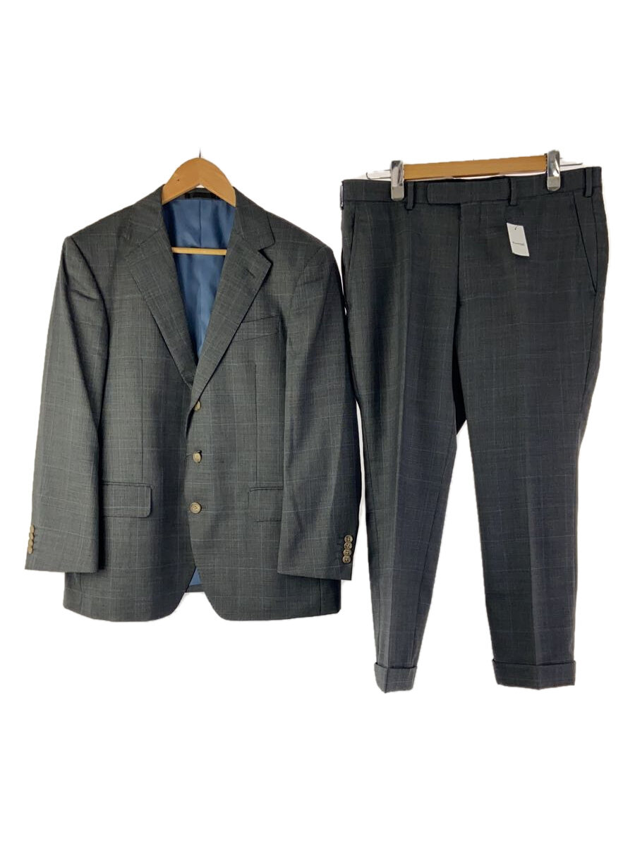 【中古】GINZA Global Style/スーツ/段返り3B/センターベント/開き見せ/裾ダブル【メンズウェア】