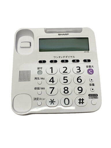 【中古】SHARP◆電話機 JD-V38CL//【家電・ビジュアル・オーディオ】 【中古】SHARP◆電話機 JD-V38CL//【家電・ビジュアル・オーディオ】