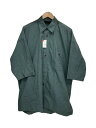 【中古】ESSAY◆BD BIG S/S SHIRT/半袖シャツ/3/コットン/GRN/チェック/ES12SH-01【メンズウェア】