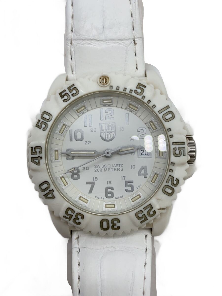【中古】LUMINOX◆クォーツ腕時計/アナログ/WHT/WHT/3050/3950//【服飾雑貨他】