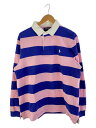 【中古】POLO RALPH LAUREN◆長袖シャツ/M/コットン/PNK/チェック【メンズウェア】