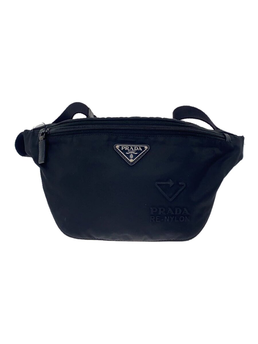 PRADA - 【中古】PRADA◆ウエストバッグ/ナイロン/ブラック/2VL033/? NULL ?【バッグ】