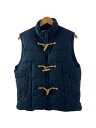 【中古】RUGBY RALPHLAUREN◆キルティングベスト/S/コットン/NVY/【メンズウェア】