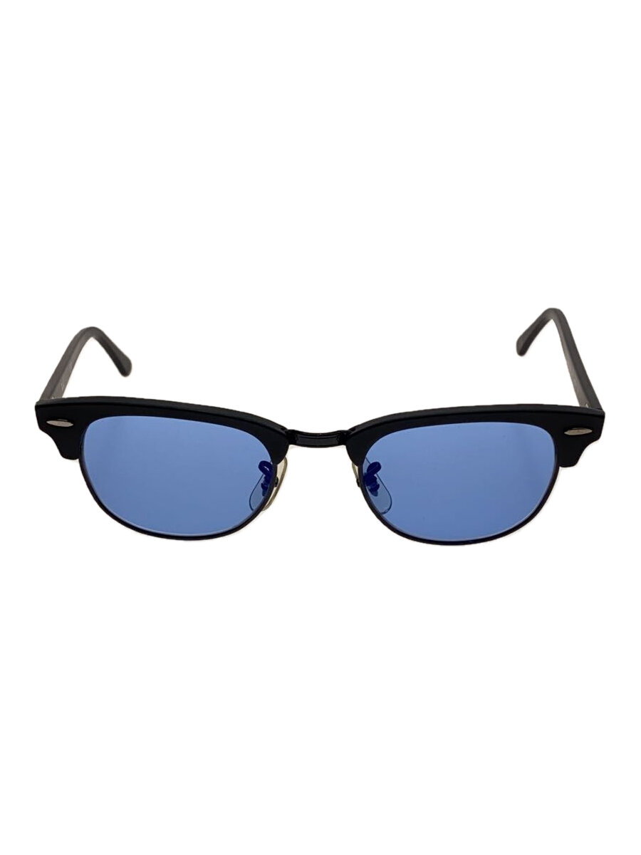 【中古】Ray-Ban◆CLUBMASTER OPTICS/サングラス/ブロウ/プラスチック/BLK/BLU/メンズ/RB5154【服飾雑貨他】