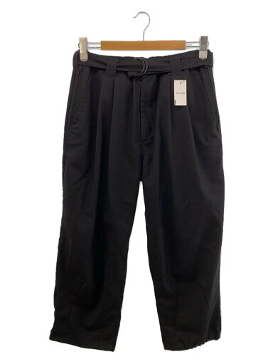 【中古】TIGHTBOOTH PRODUCTION◆ワイドタックパンツ/M/ロゴタグ/ウエストベルト/BLK【メンズウェア】 【中古】TIGHTBOOTH PRODUCTION◆ワイドタックパンツ/M/ロゴタグ/ウエストベルト/BLK【メンズウェア】
