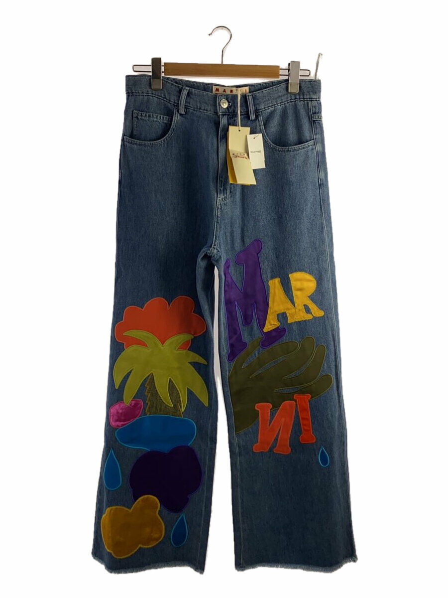 【中古】MARNI◆ボトム/31/コットン/IDG/PUJU0019SXUSCV32/23SS/シャンブレー5ポケットパンツ//【メンズウェア】
