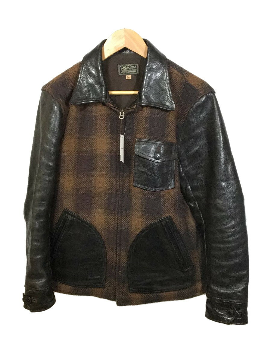 【中古】DALEE’S◆Aurochs/ポニーハイド/スポールジャケット /レザージャケット・ブルゾン/15.5/馬革【メンズウェア】