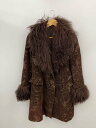 【中古】ANNA SUI◆USA製/ファ−コート/2/コットン/BRW【メンズウェア】