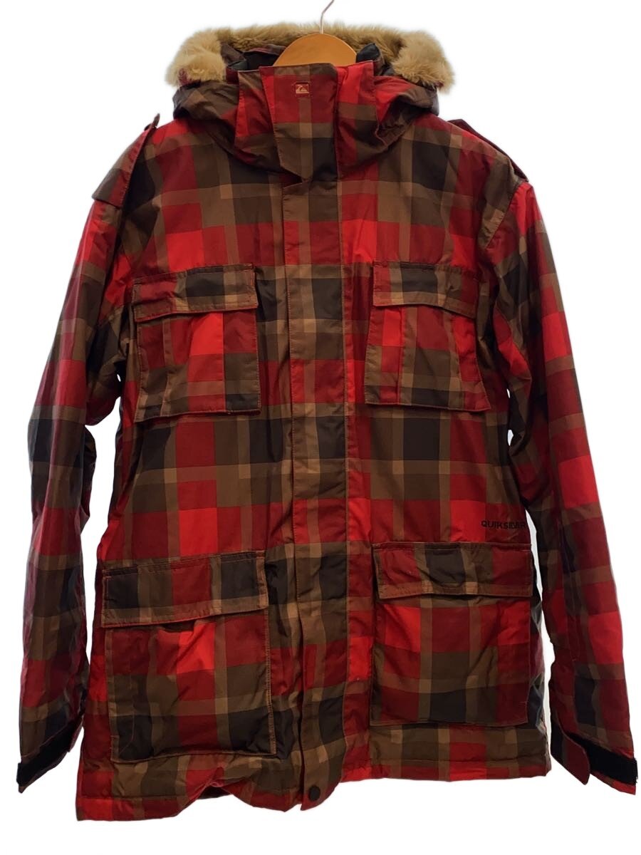 【中古】QUIKSILVER◆ウェアー/S/RED/JQJK018T【スポーツ】