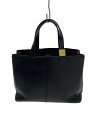 【中古】BURBERRY◆ハンドバッグ/レザー/BLK/無地【バッグ】
