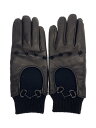 【中古】GUCCI◆787427/レザーグローブ/手袋/ウール/BLK/レディース【服飾雑貨他】
