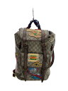 【中古】GUCCI◆リュック_GGスプリーム/PVC/BEG/総柄【バッグ】