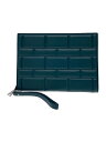【中古】BOTTEGA VENETA◆クラッチバッグ/ティングスモール/ドキュメント/592855/レザー/BLU//【バッグ】