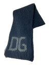 【中古】DOLCE&GABBANA◆マフラー/--/BLK/無地/メンズ【服飾雑貨他】