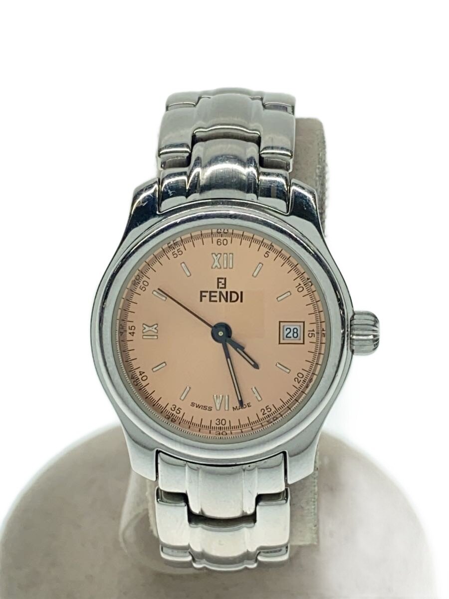 FENDI 210L レディース時計 デイト付き 稼働品 社外新品ベルト交換済み