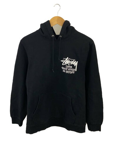 【中古】STUSSY◆Basic Stussy Hoodie/パーカー/S/コットン/BLK/Z4000SAS18【メンズウェア】 【中古】STUSSY◆Basic Stussy Hoodie/パーカー/S/コットン/BLK/Z4000SAS18【メンズウェア】