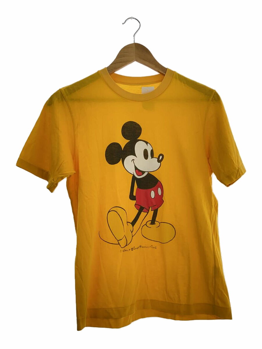 【中古】Disney VINTAGE◆Tシャツ/--/コットン/イエロー/80s【メンズウェア】
